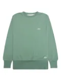Advisory Board Crystals waffle crew-neck sweatshirt - Green