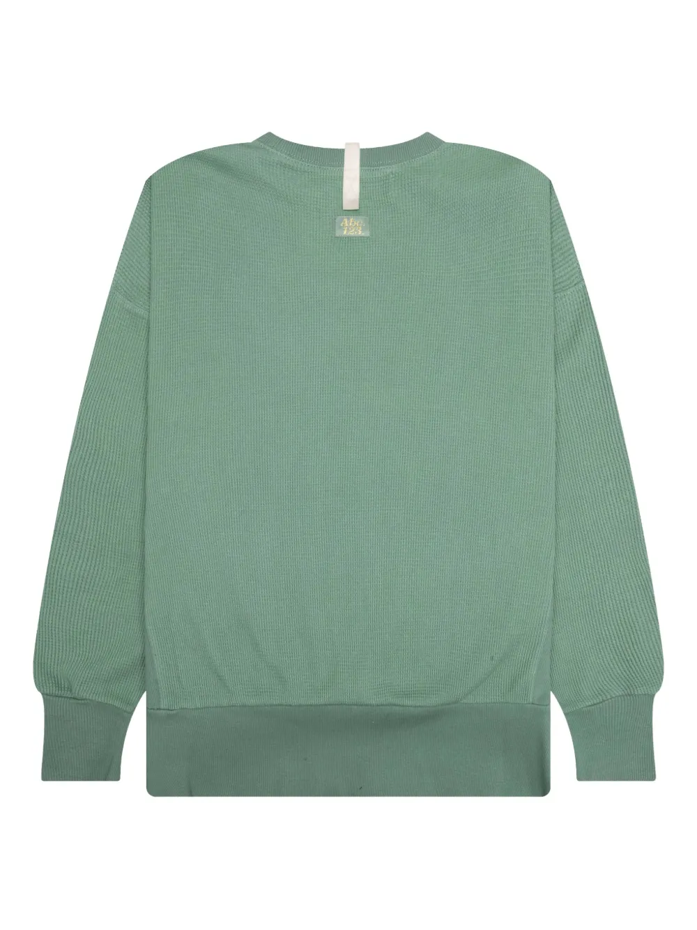 Advisory Board Crystals Sweater met wafelpatroon en ronde hals - Groen