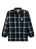 SOUTH2 WEST8 plaid wool shirt jacket - Green