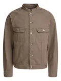 nonnative mandarin-collar buttoned jacket - Neutrals