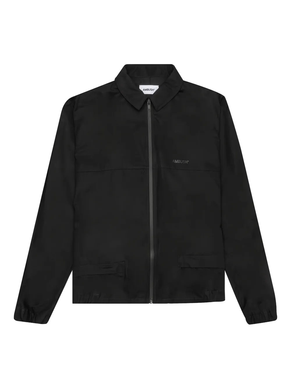 AMBUSH logo-detail shirt jacket | Black | Image 1