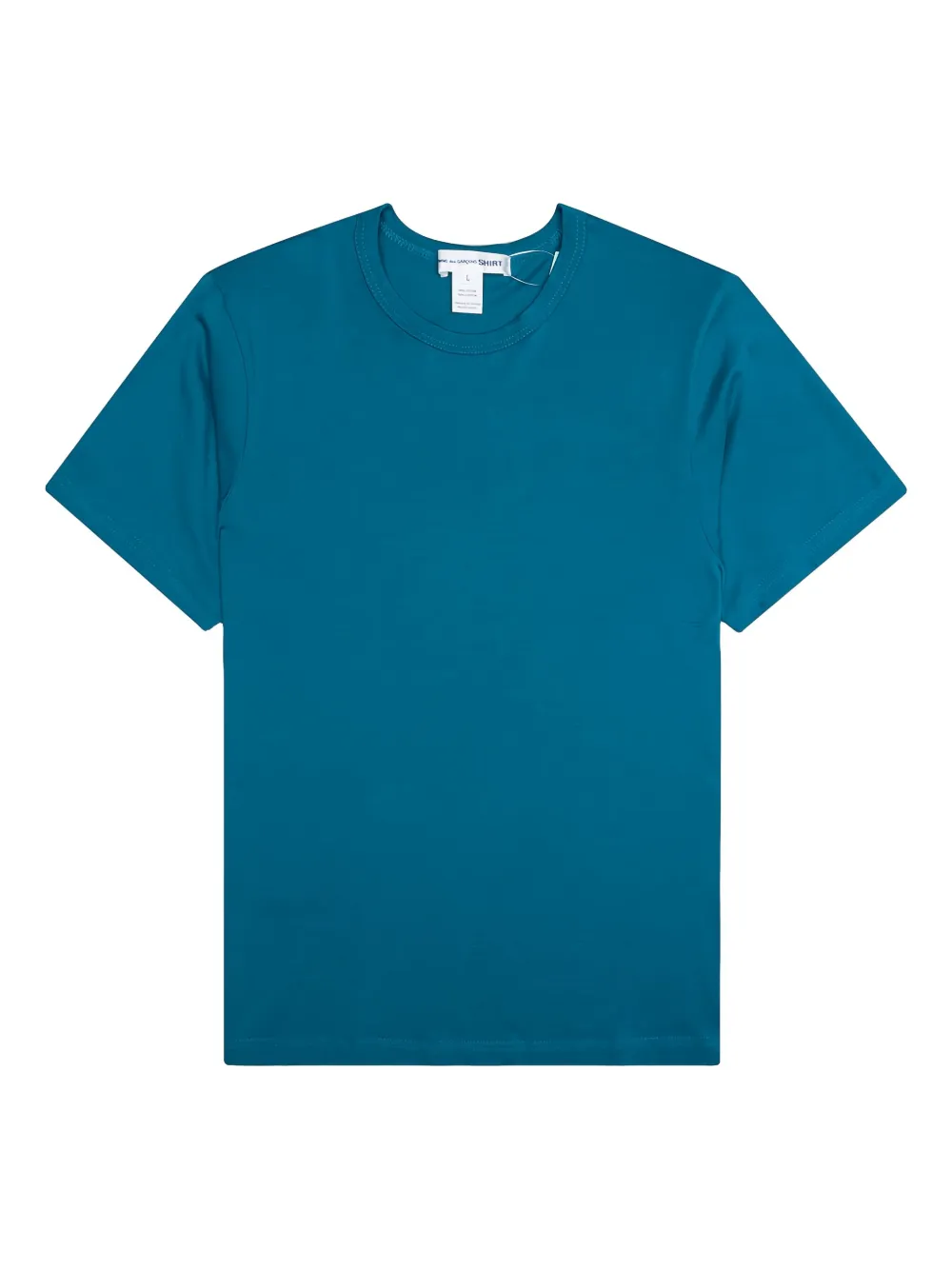 Comme Des Garçons Shirt logo-print T-shirt - ブルー Comme Des Garçons Shirt logo-print T-shirt - ブルー