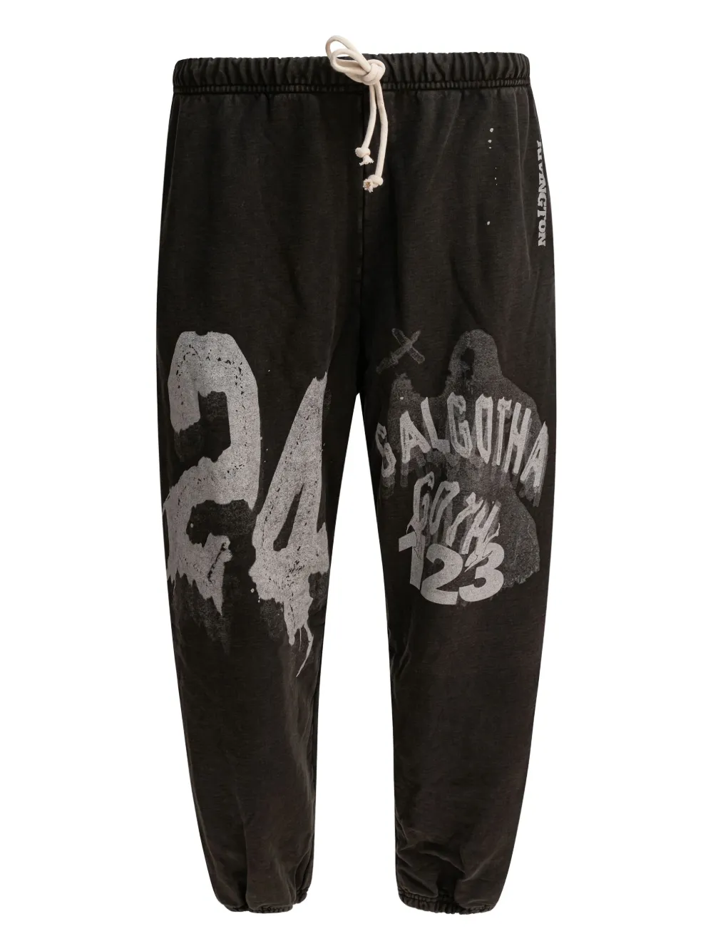 graphic-print drawstring trousers