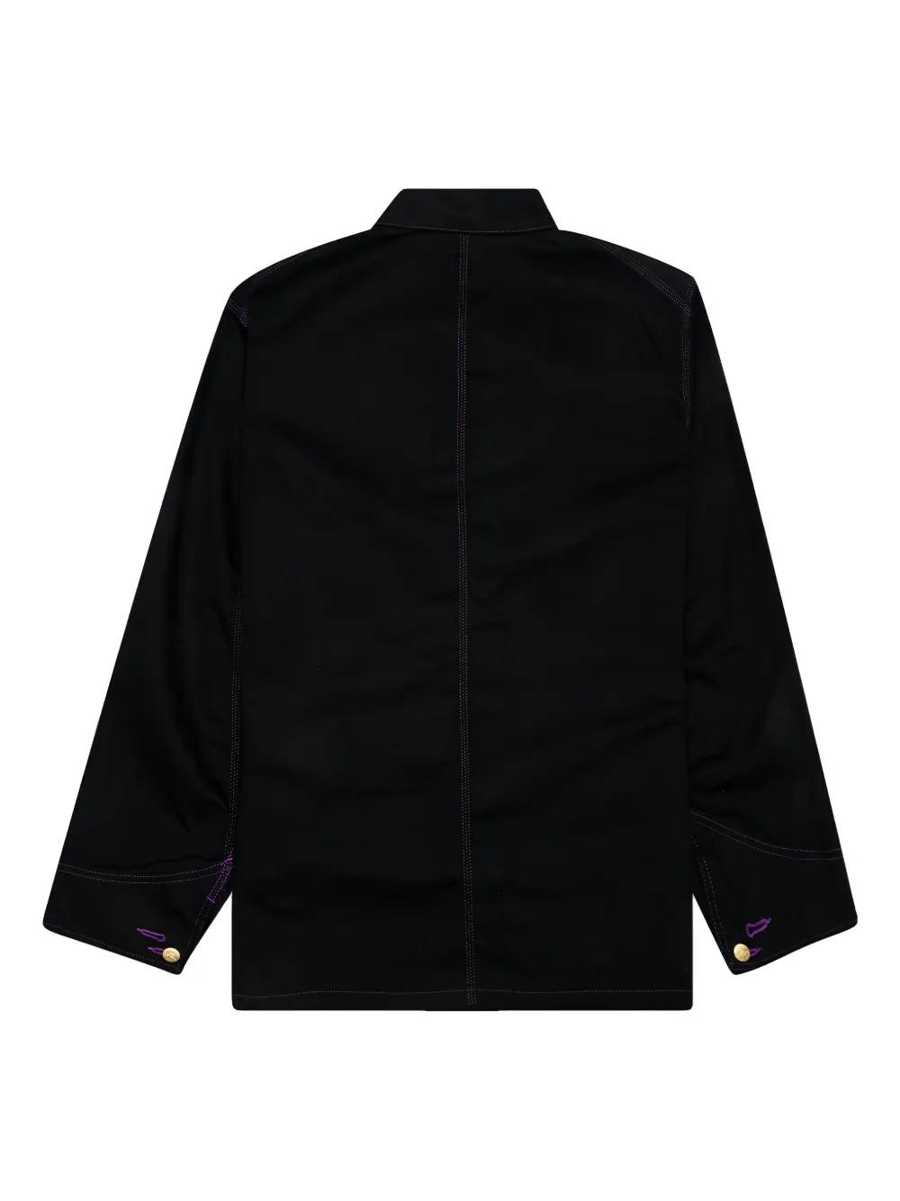 Needles purple-stitch twill coverall Zwart