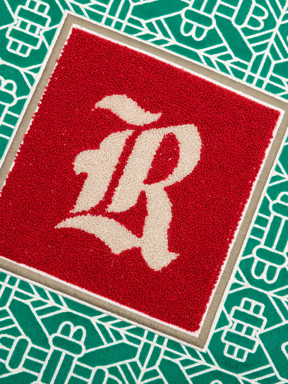 RHUDE Bomberjack met tegelpatroon Groen