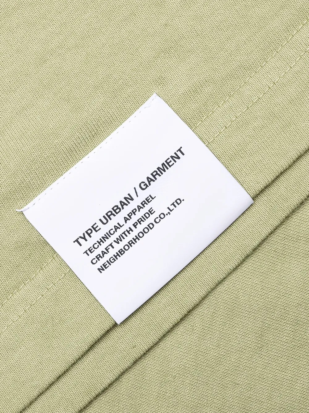 Neighborhood Sulphur Dye T-shirt met ronde hals Beige