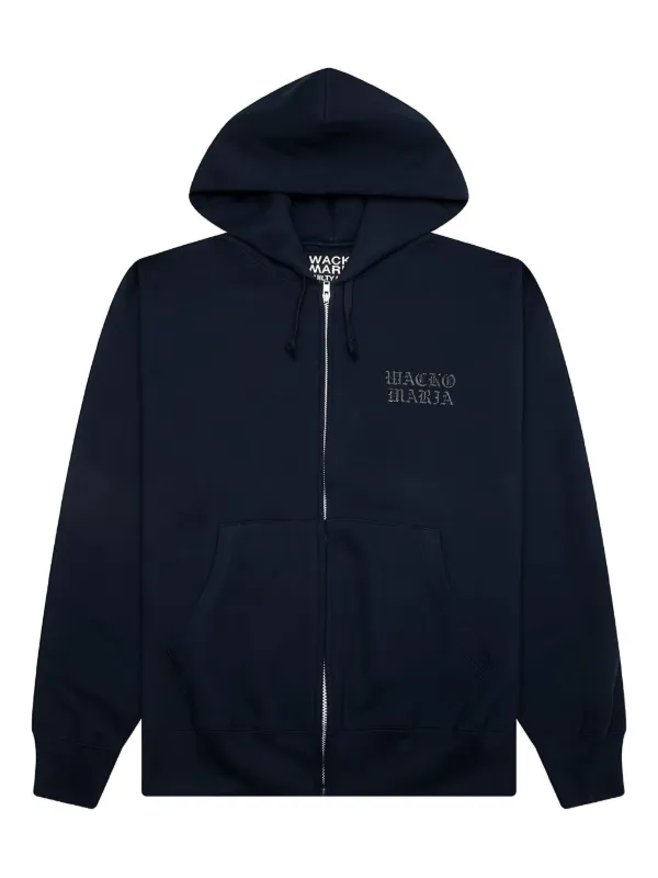 今だけ価格24FW新品ワコマリアWACKOMARIAスウェットパーカーNAVY WACKO MARIA ロゴ パーカー | ブルー | FARFETCH JP