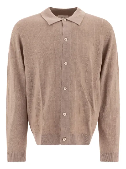 NN07 polo-collar cardigan