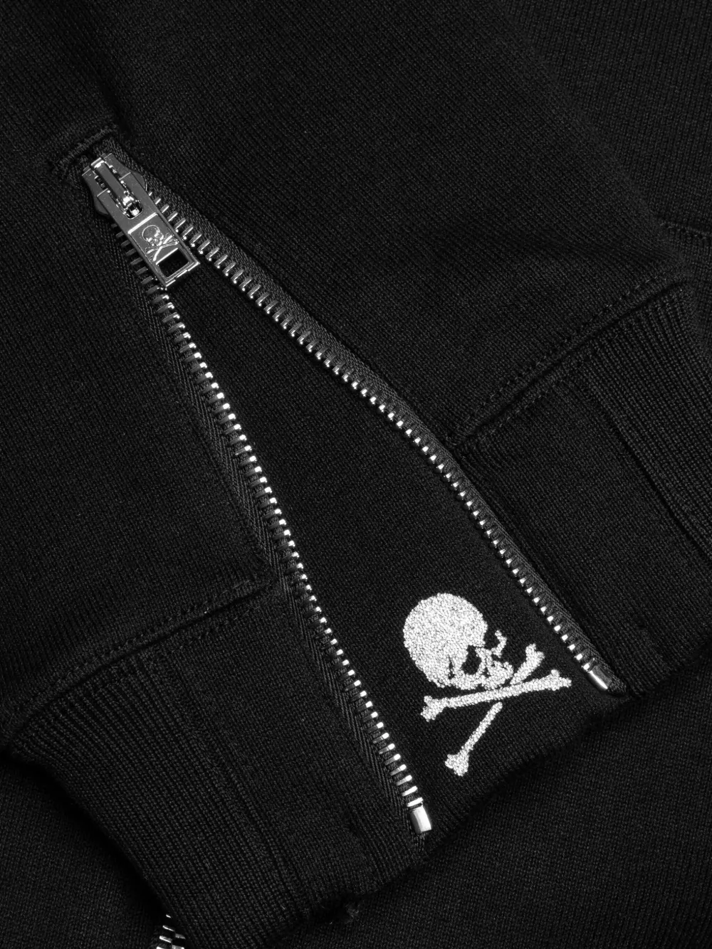 Mastermind World Hoodie met doodskopprint Zwart