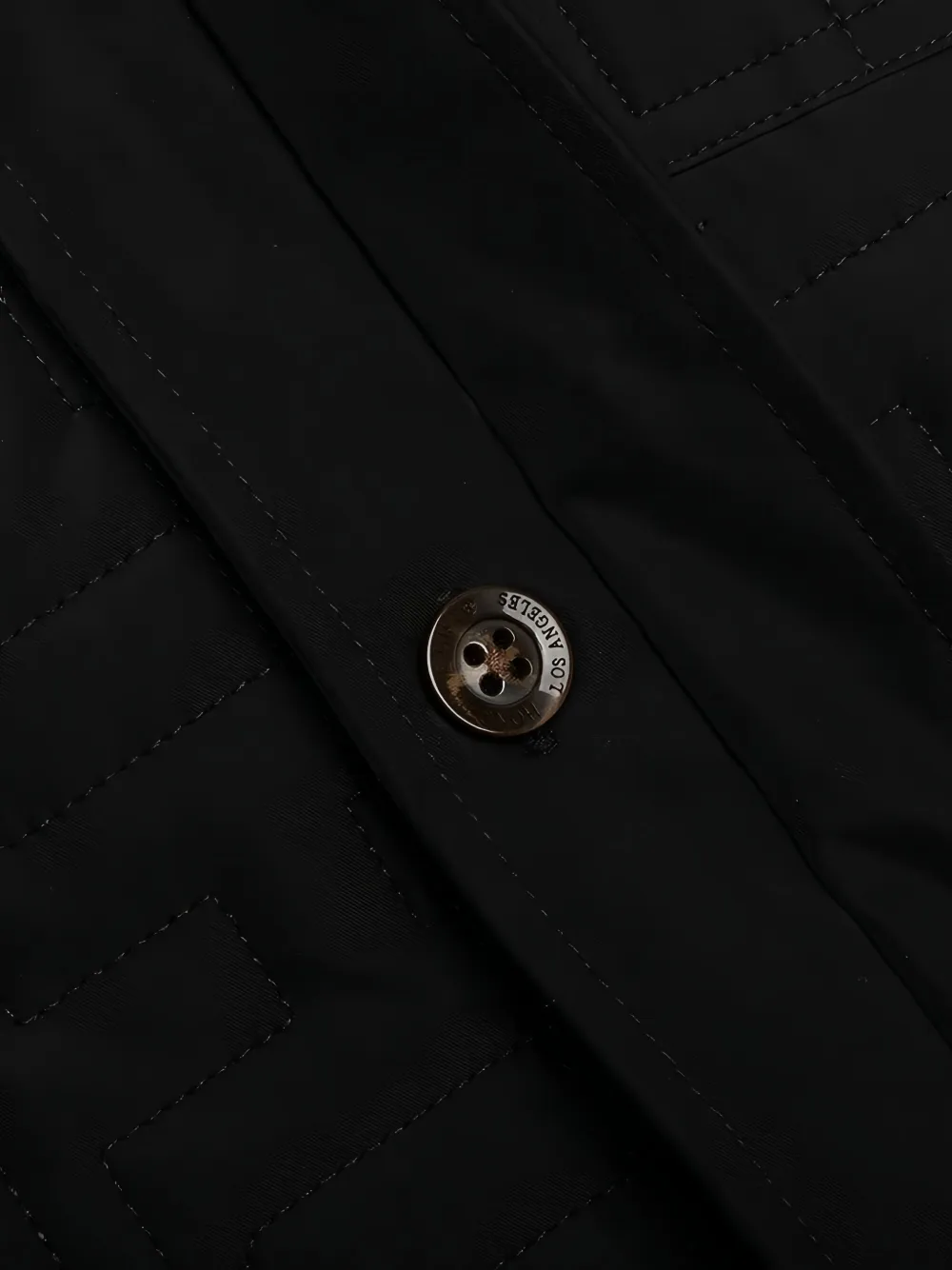 Honor The Gift quilted H logo jacket Zwart