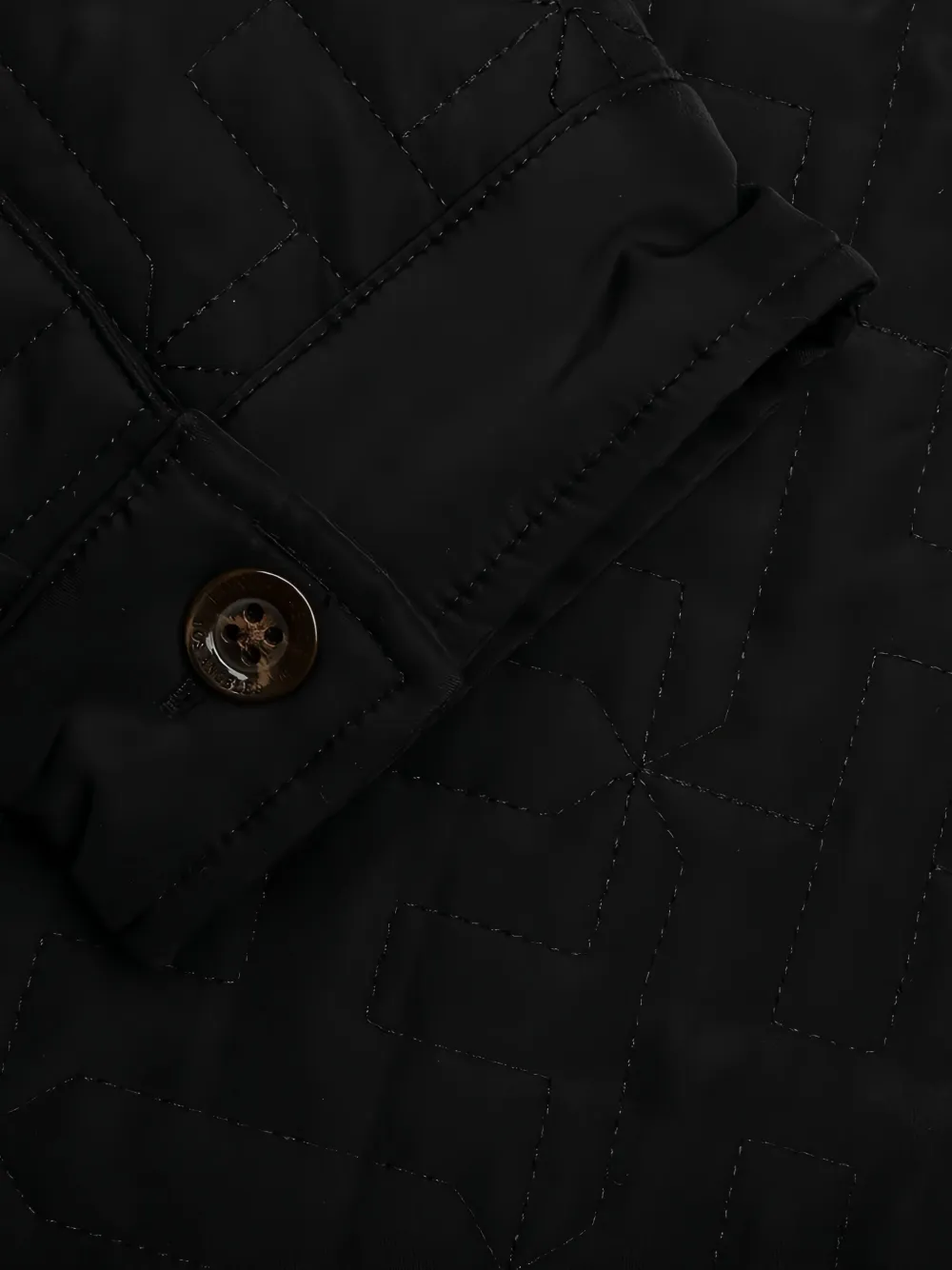 Honor The Gift quilted H logo jacket Zwart