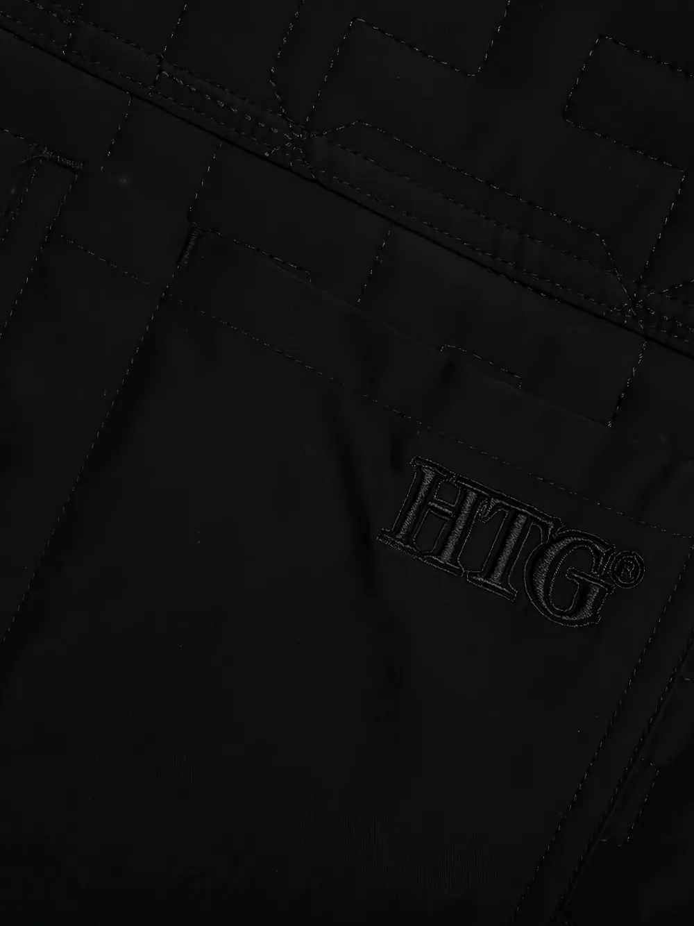 Honor The Gift quilted H logo jacket Zwart