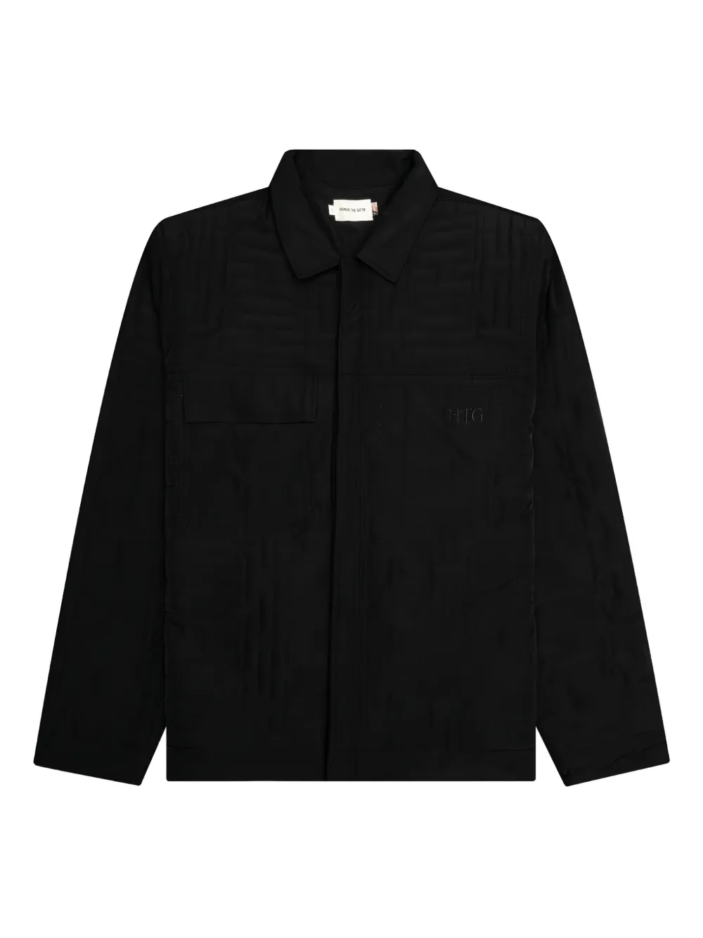 Honor The Gift quilted H logo jacket Zwart