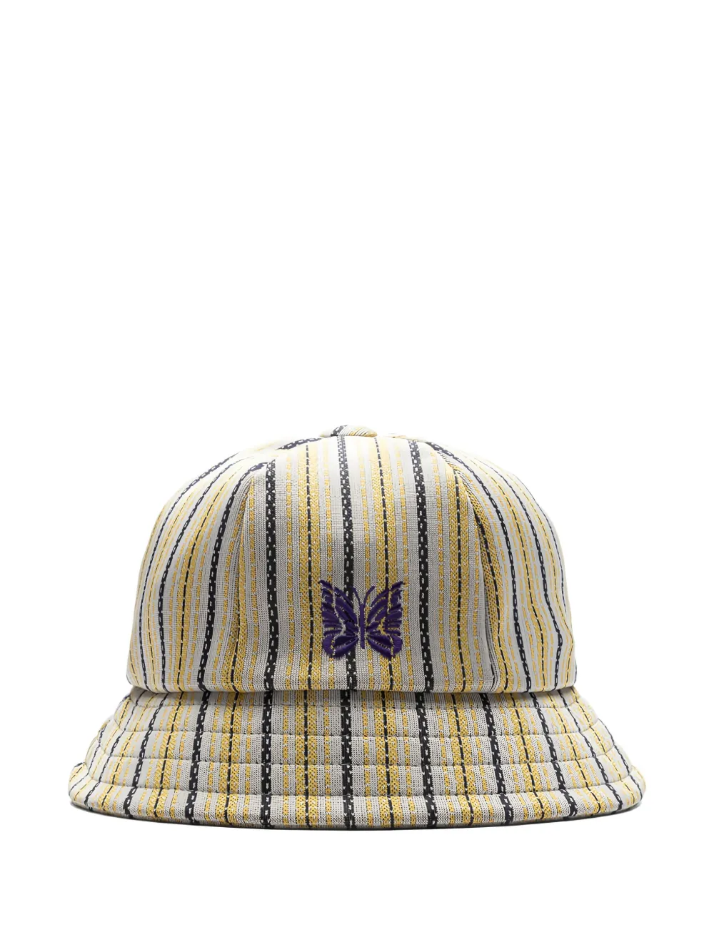 Needles striped butterfly bucket hat - グレー Needles striped butterfly bucket hat - グレー