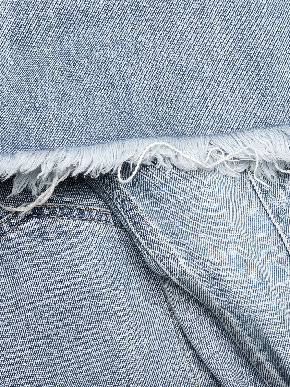 John Elliott Caribou bootcut jeans met franje Blauw