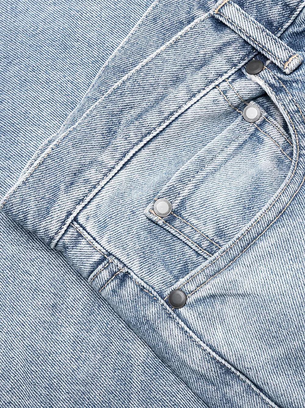 John Elliott Caribou bootcut jeans met franje Blauw