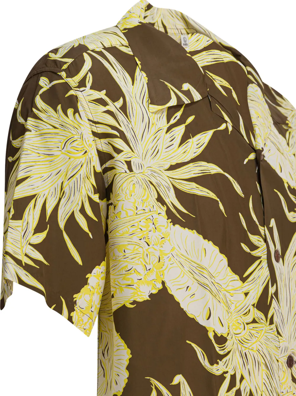 Sun Surf Island Pineapple Shirts Brown In Green