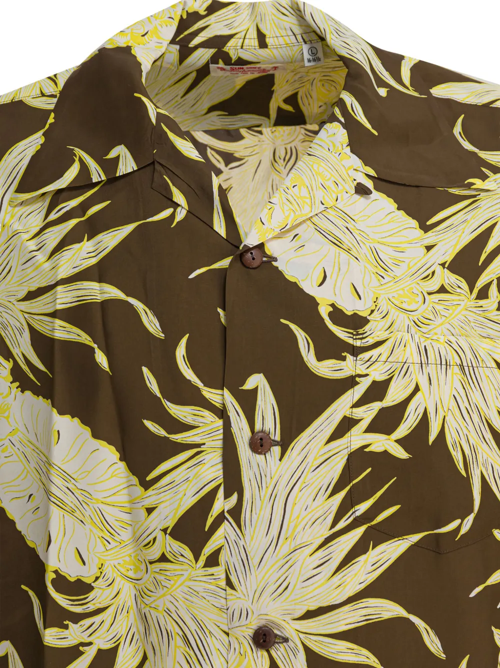 Sun Surf Island Pineapple Shirts Brown In Green