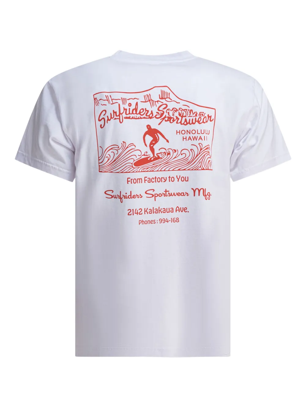 Sun Surf crew-neck T-shirt - Wit