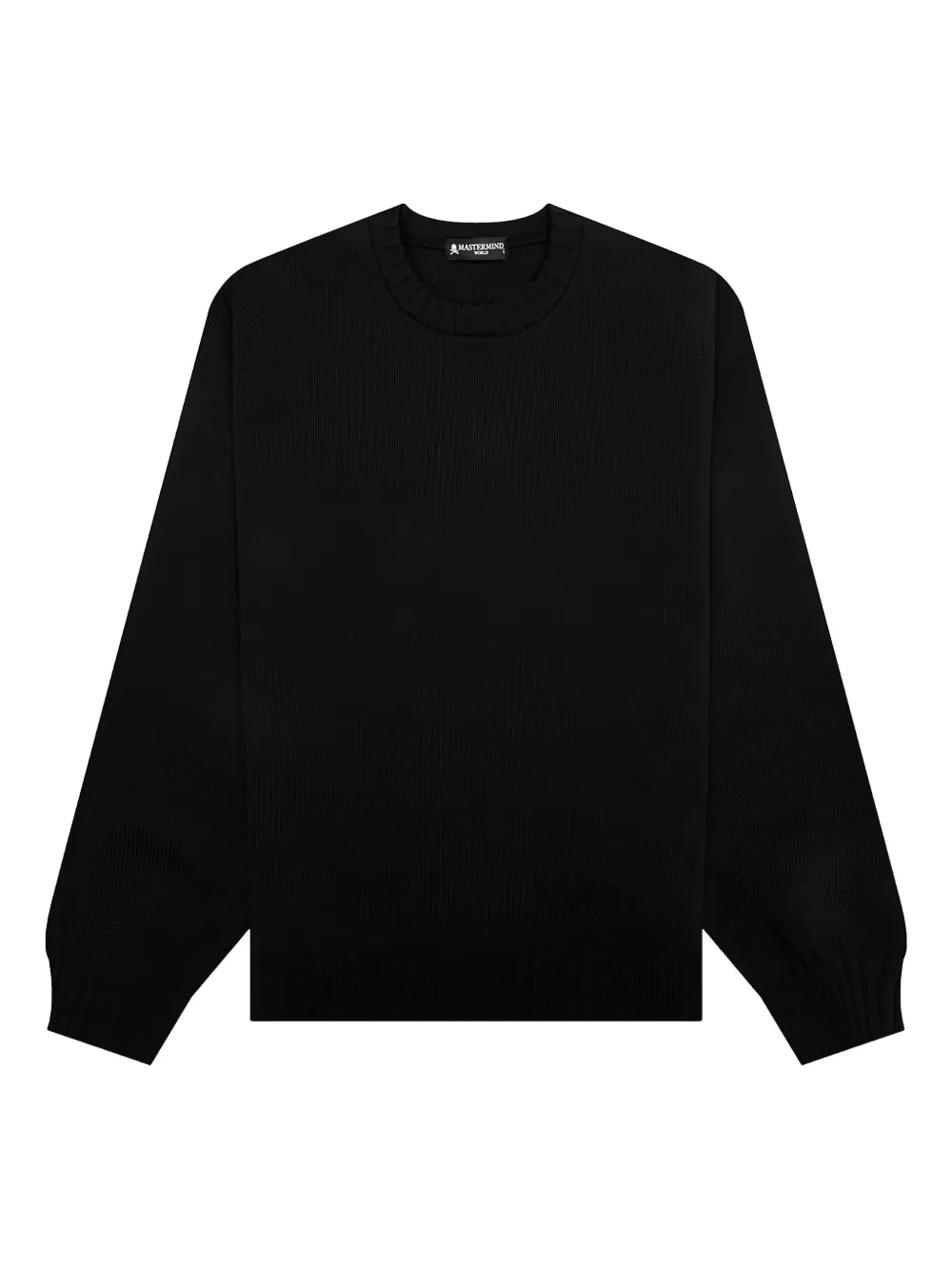 Mastermind World skull crossbones-embroidered sweater - ブラック Mastermind World skull crossbones-embroidered sweater - ブラック