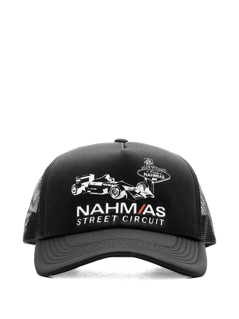 Nahmias logo-embroidered cap | Black | Image 1