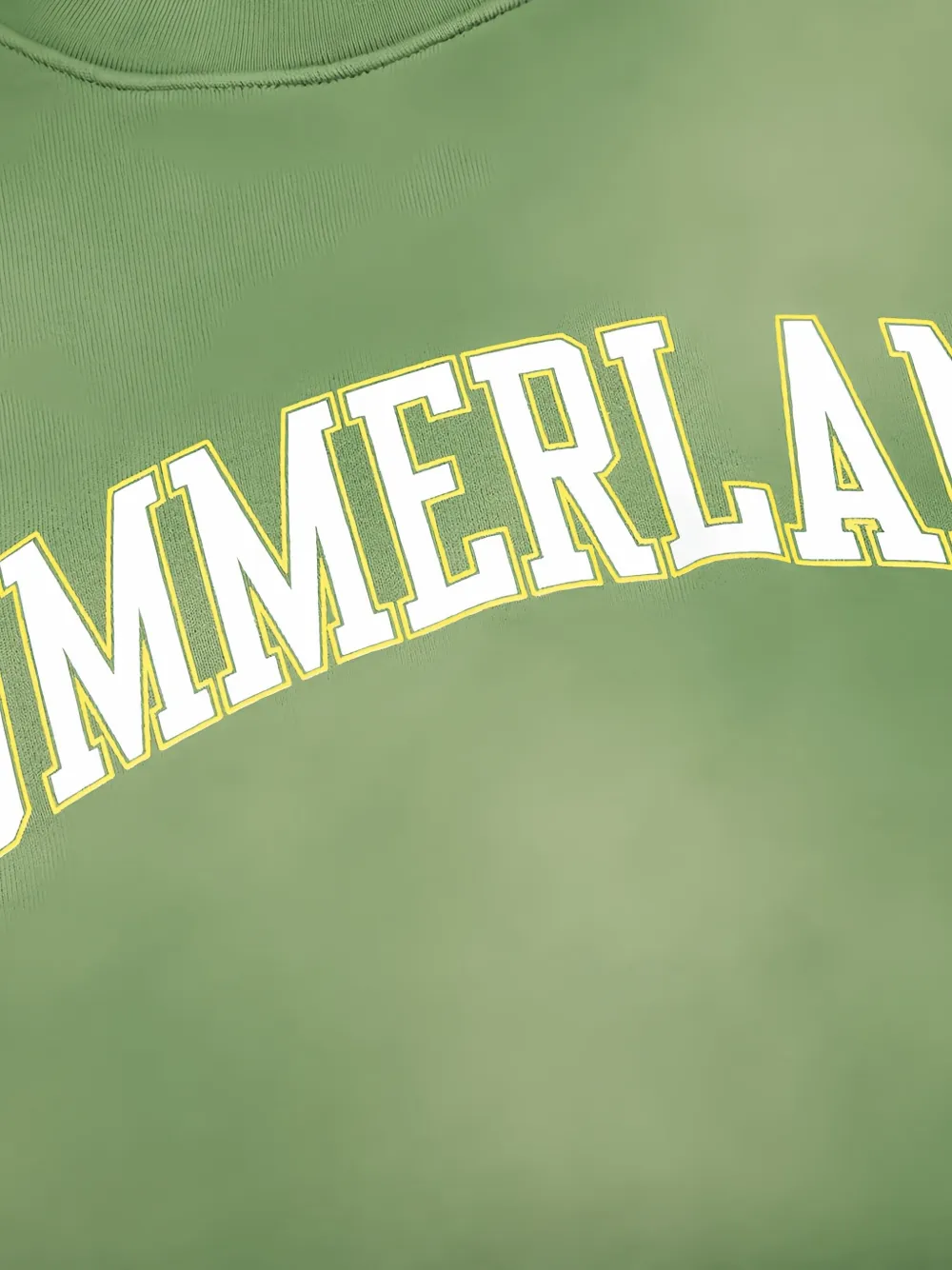 Nahmias Summerland Collegiate sweater met ronde hals Groen