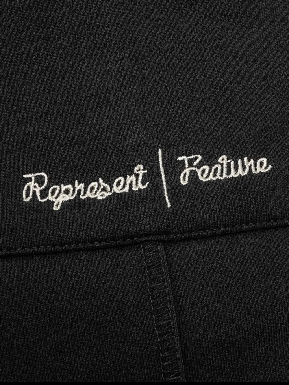 Represent Joggingbroek met borduurwerk Zwart