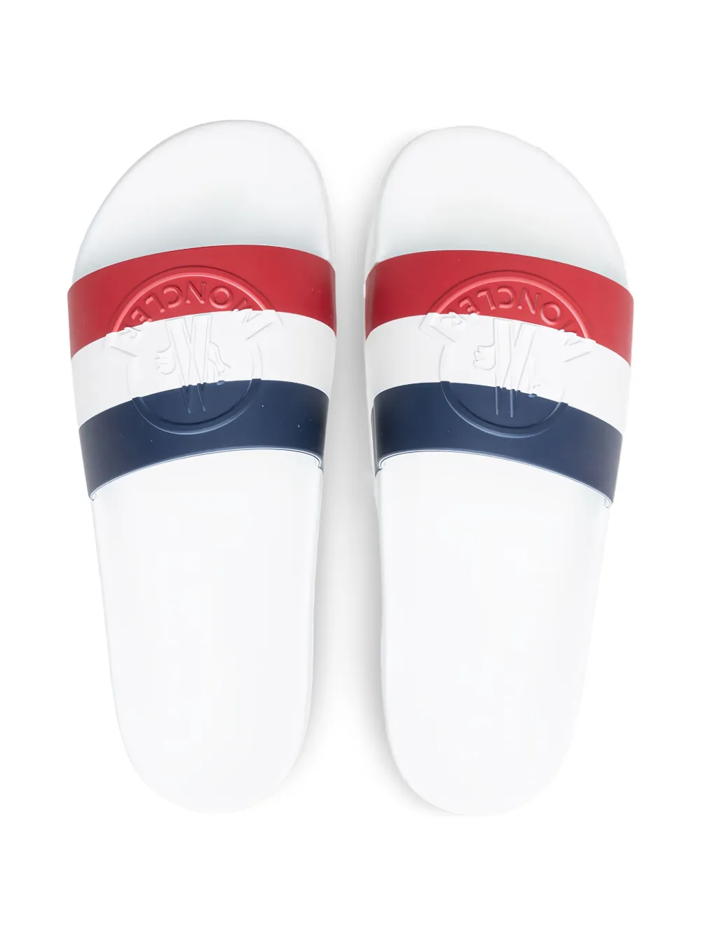 Moncler logo-embellished slides White