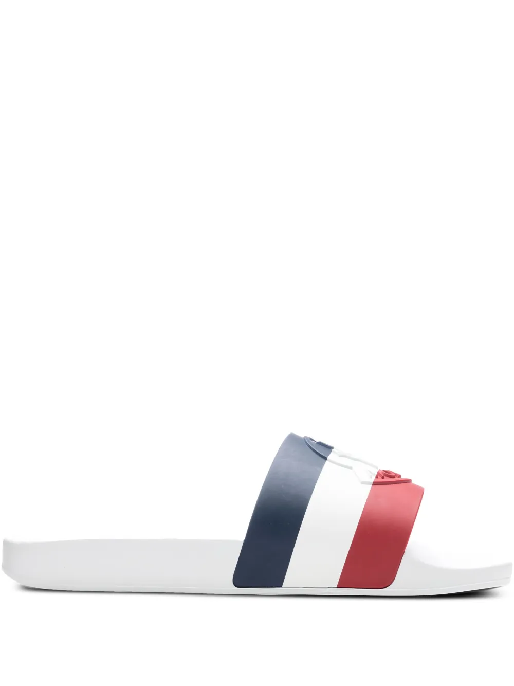Moncler logo-embellished slides - ホワイト Moncler logo-embellished slides - ホワイト
