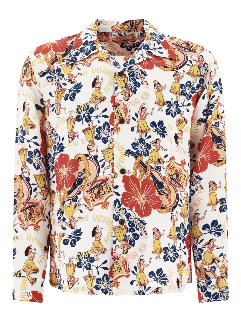 Sun Surf Lovely Hula Hands Shirts White In Multi