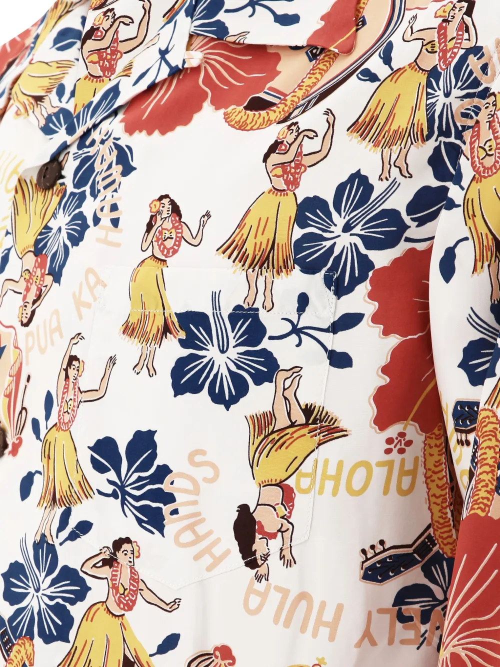 Sun Surf Lovely Hula Hands Shirts White In Multi