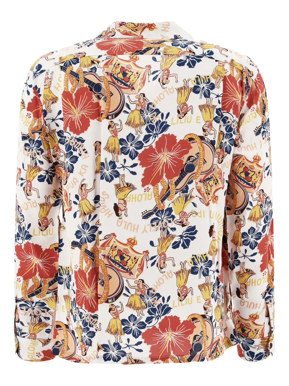 Sun Surf printed shirt - Wit