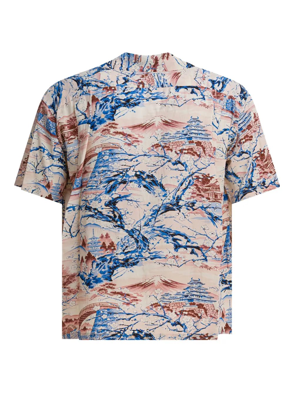 Sun Surf Japan-scenery shirt - Blauw