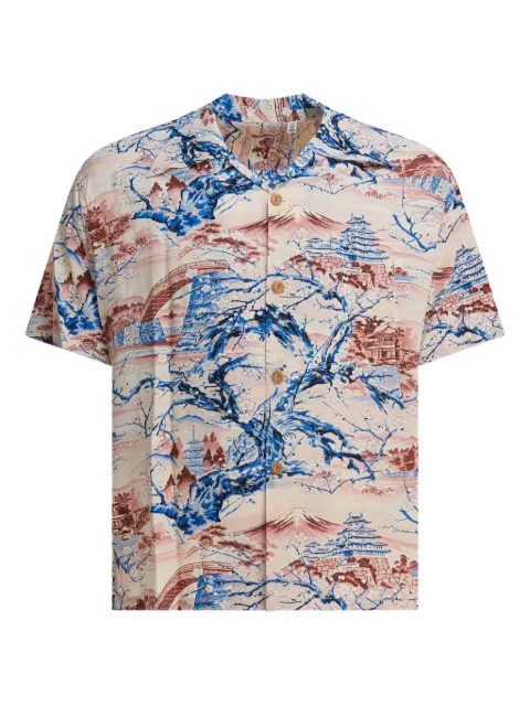 Sun Surf Japan-scenery shirt
