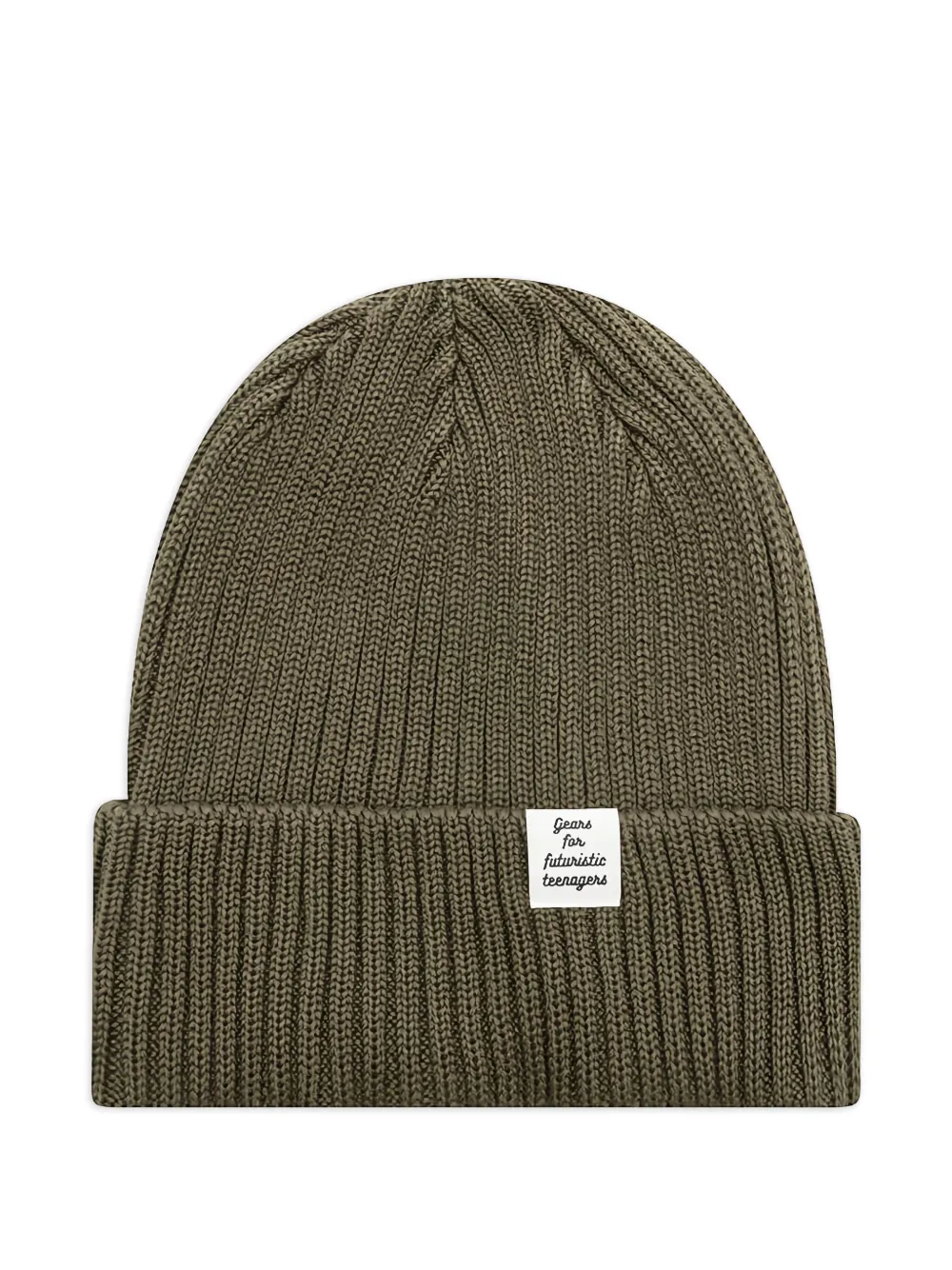 rib-knit beanie