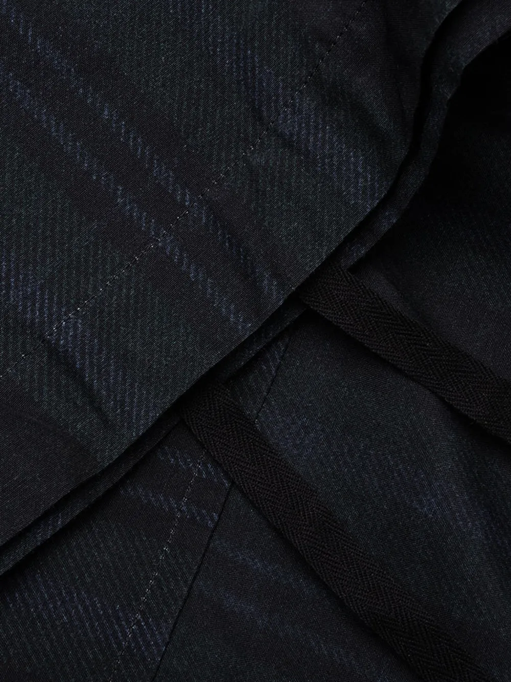 sacai plaid buckled trousers Zwart