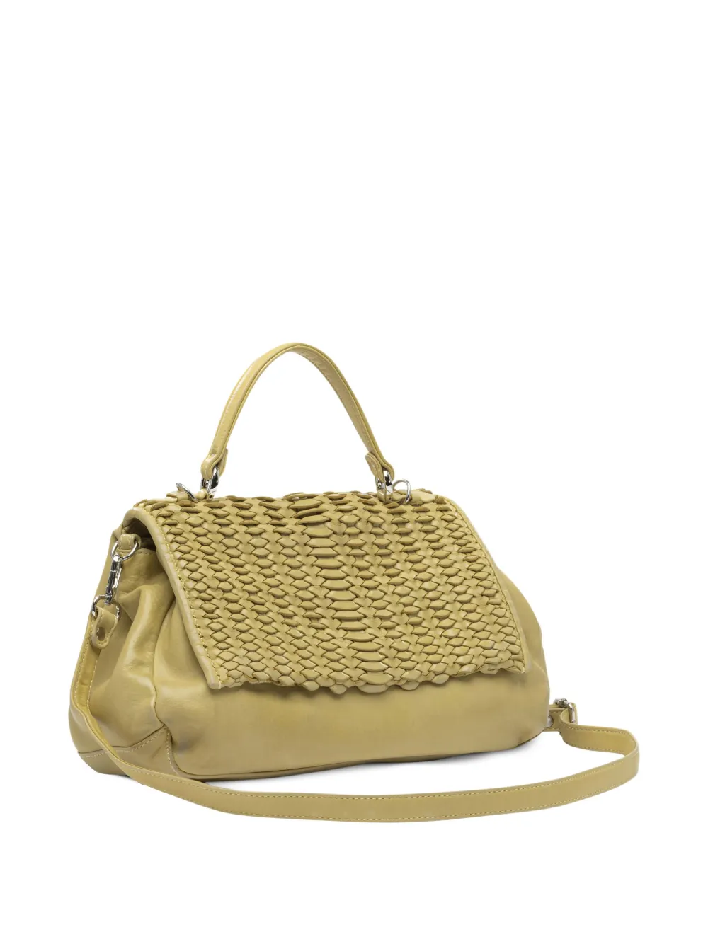  Reptile's House Woven-leather Tote Bag - Green 