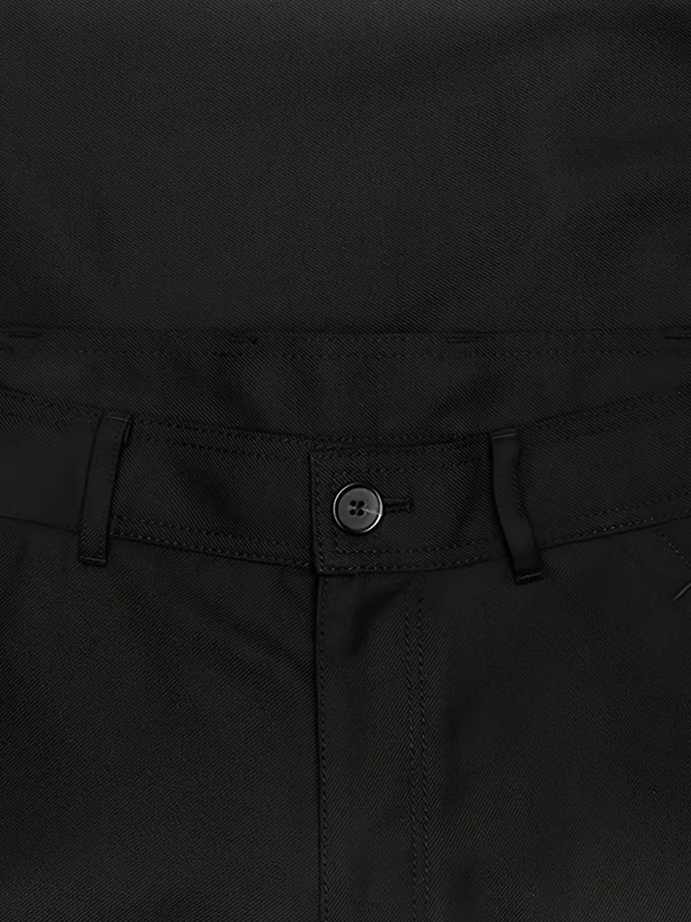 Comme Des Garçons Shirt Geweven broek met knoopsluiting Zwart
