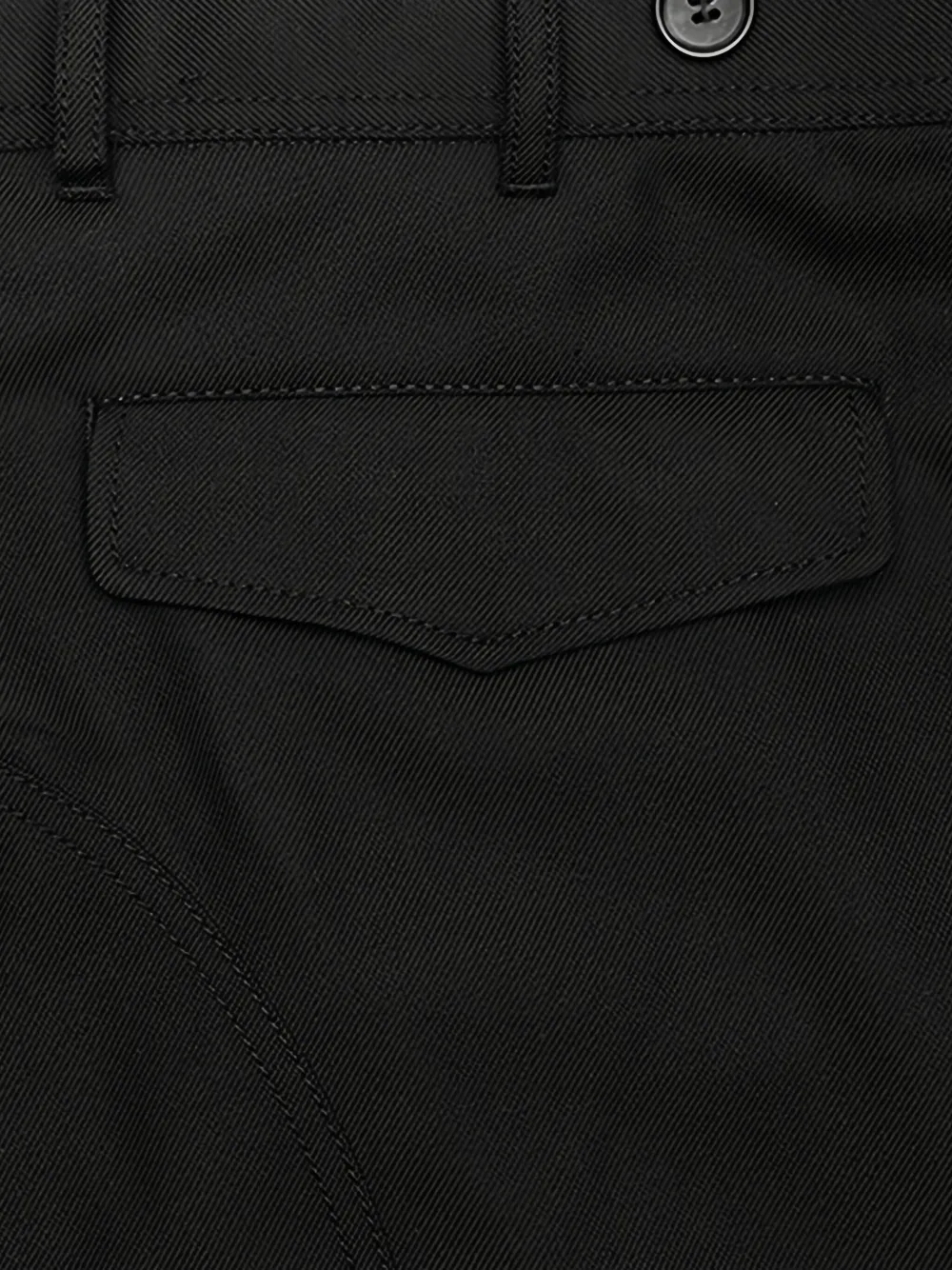 Comme Des Garçons Shirt Geweven broek met knoopsluiting Zwart