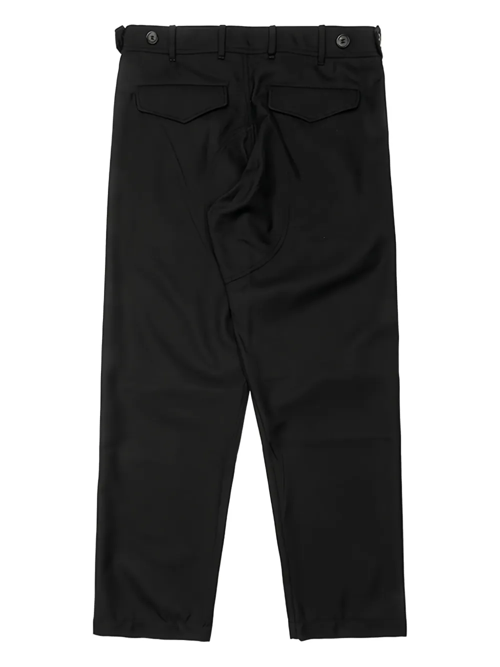 Comme Des Garçons Shirt Geweven broek met knoopsluiting Zwart