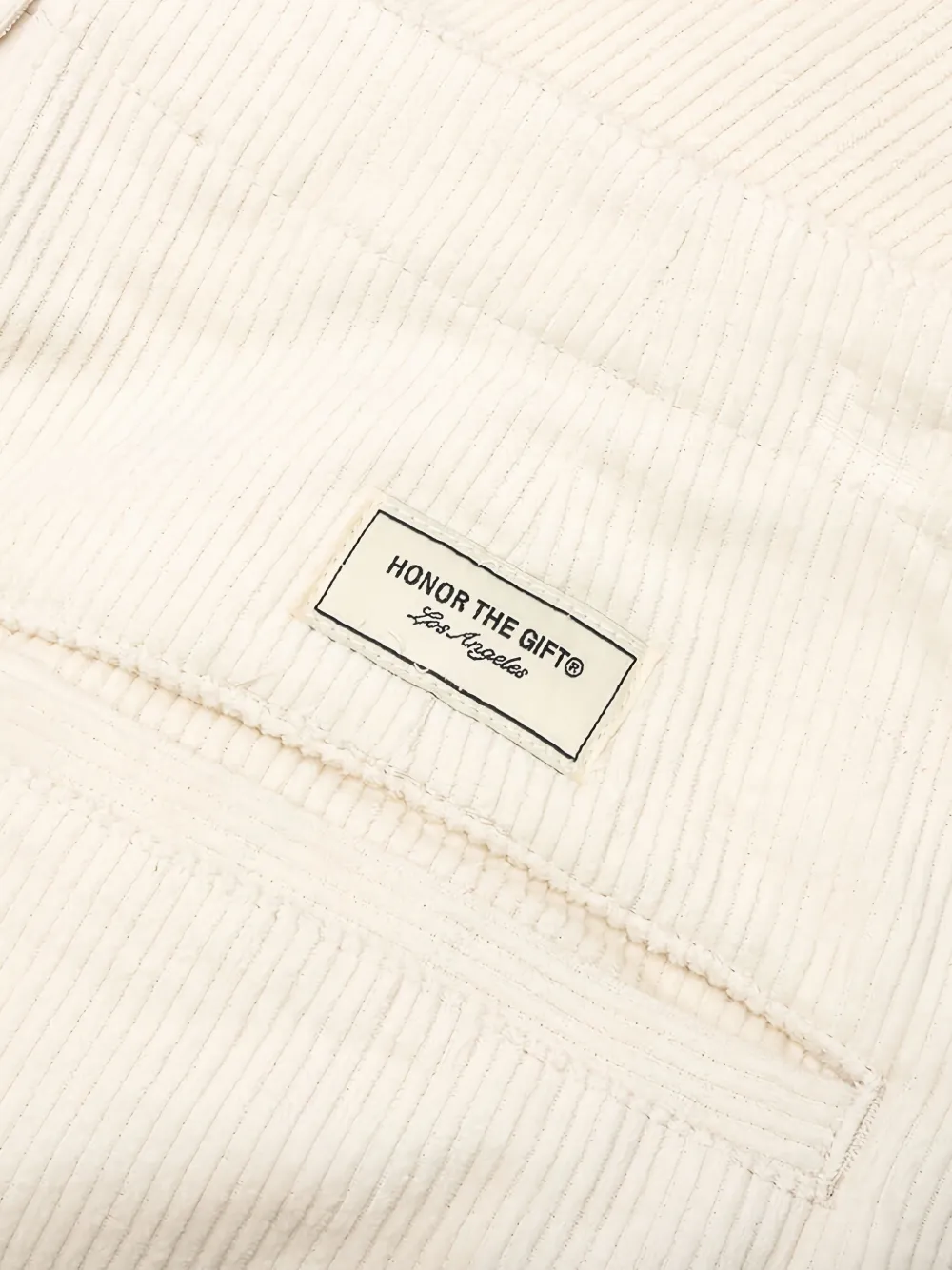 Honor The Gift Ribfluwelen plooibroek Beige
