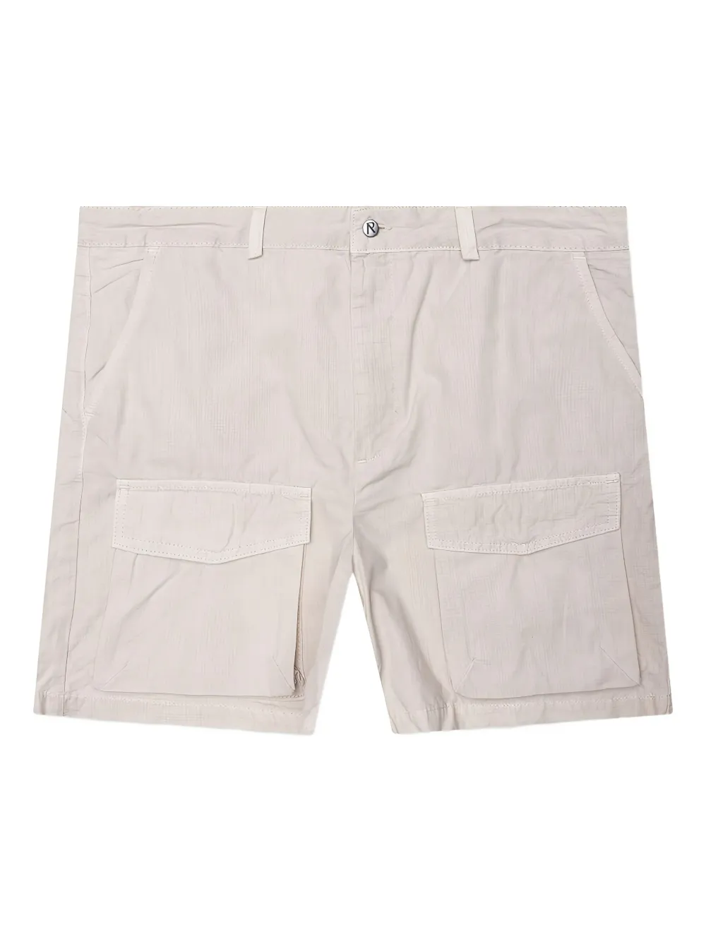 Represent linen cargo shorts Beige