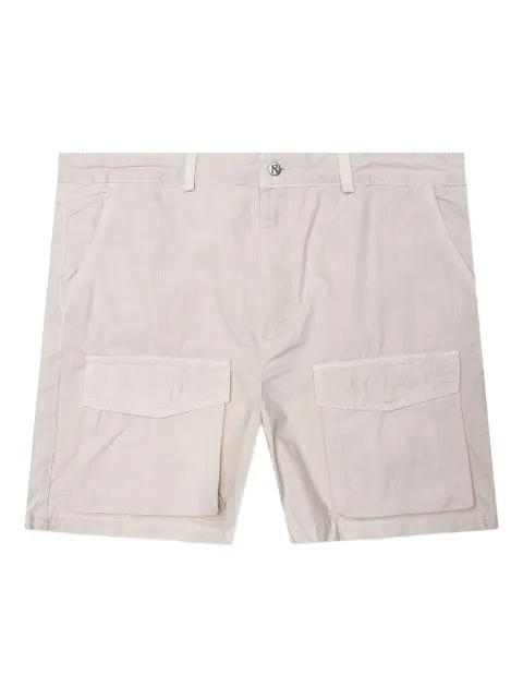Represent linen cargo shorts