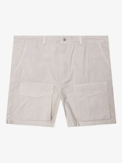Represent linen cargo shorts