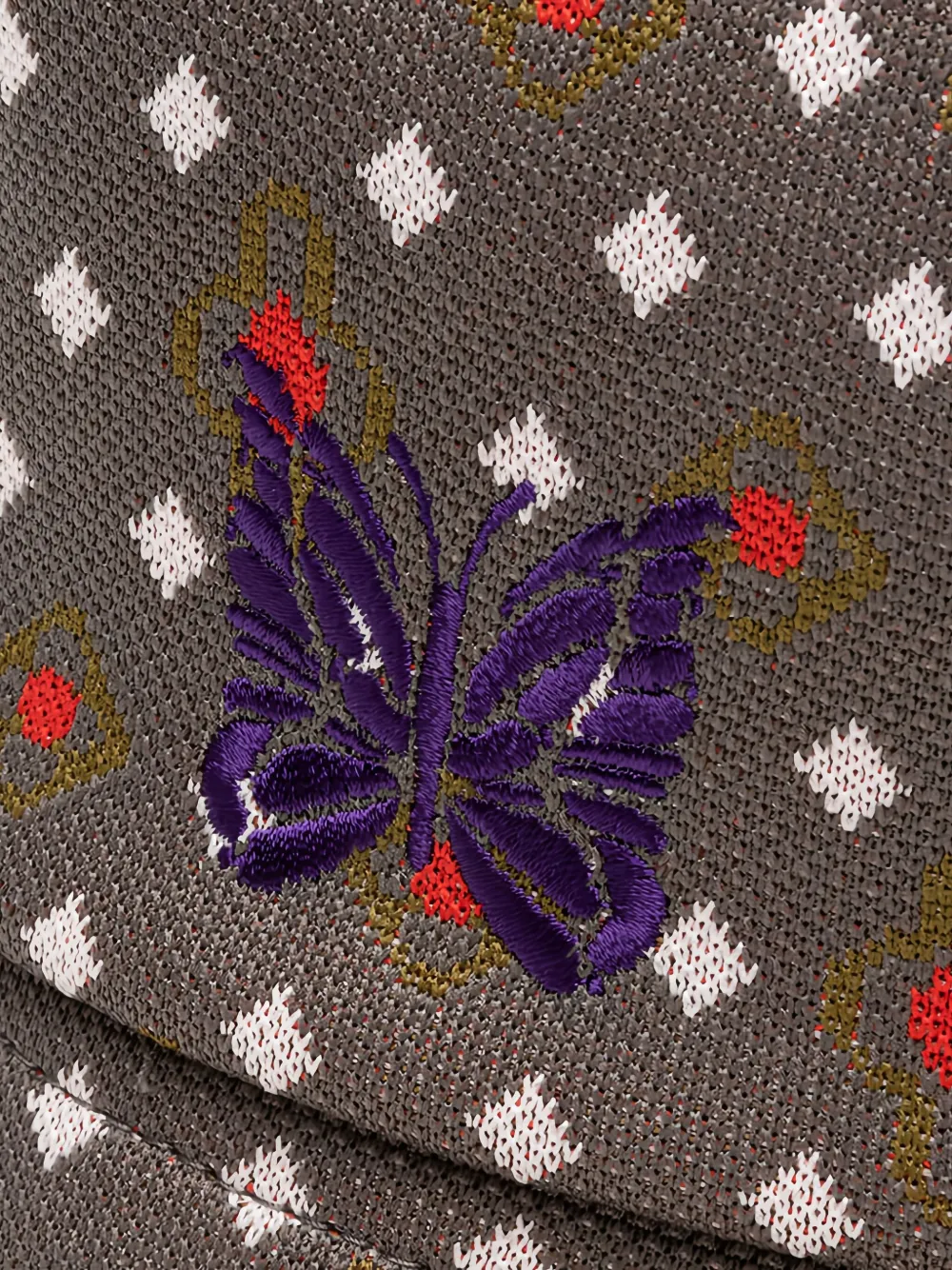 Needles Vissershoed met vlinder jacquard Bruin