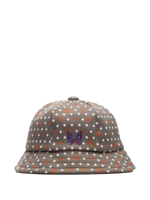 Needles jacquard butterfly bucket hat