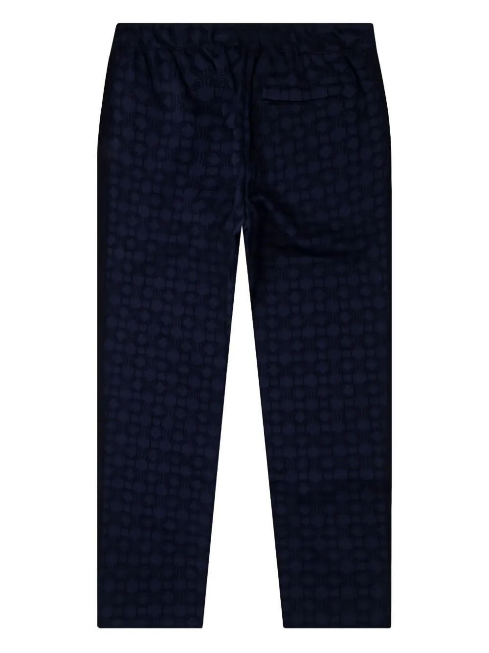 Puma X Dapper Dan Monogram-patterned Drawstring Trousers In Blue