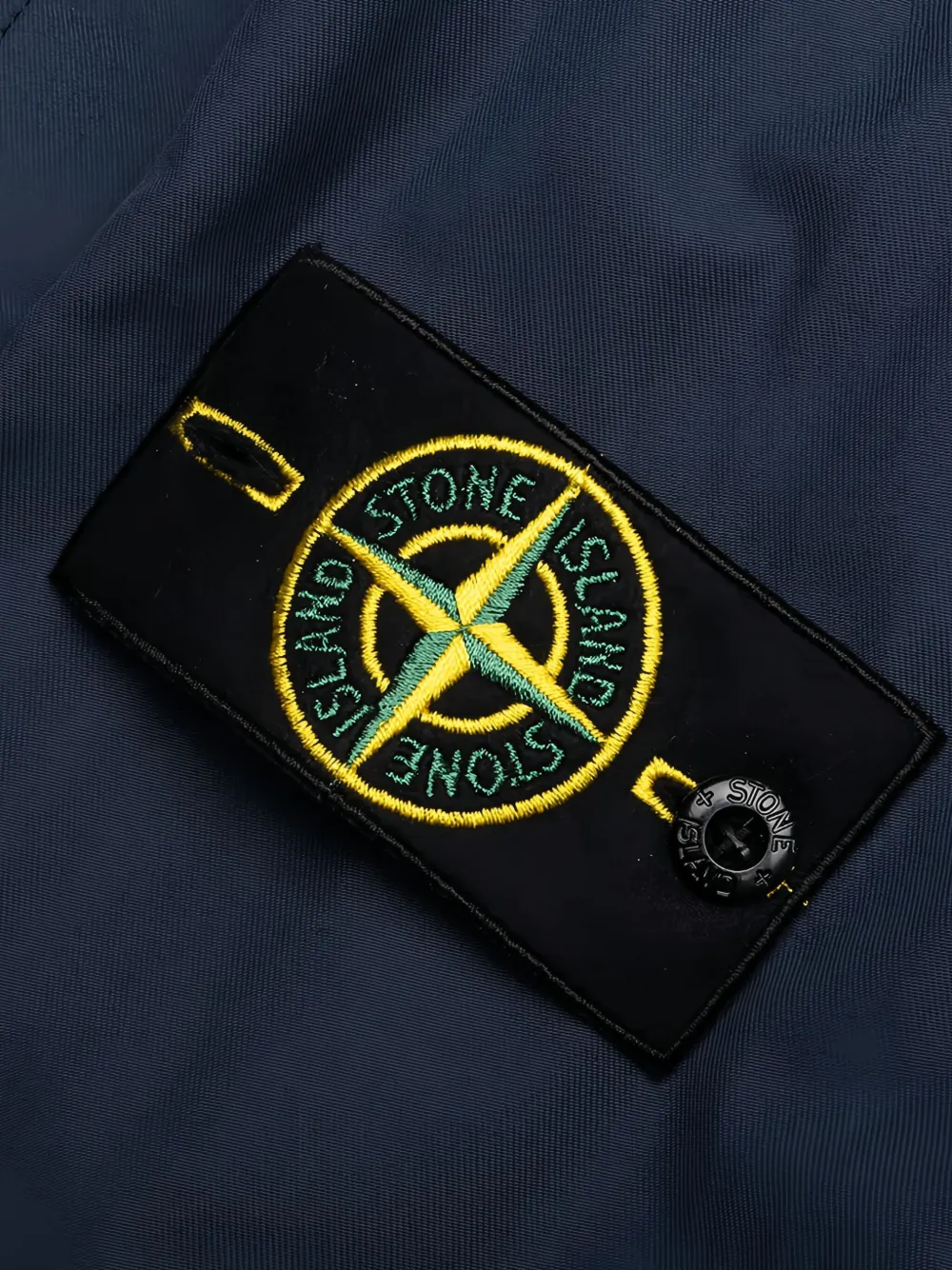 Stone Island patch-pocket field jacket Blauw