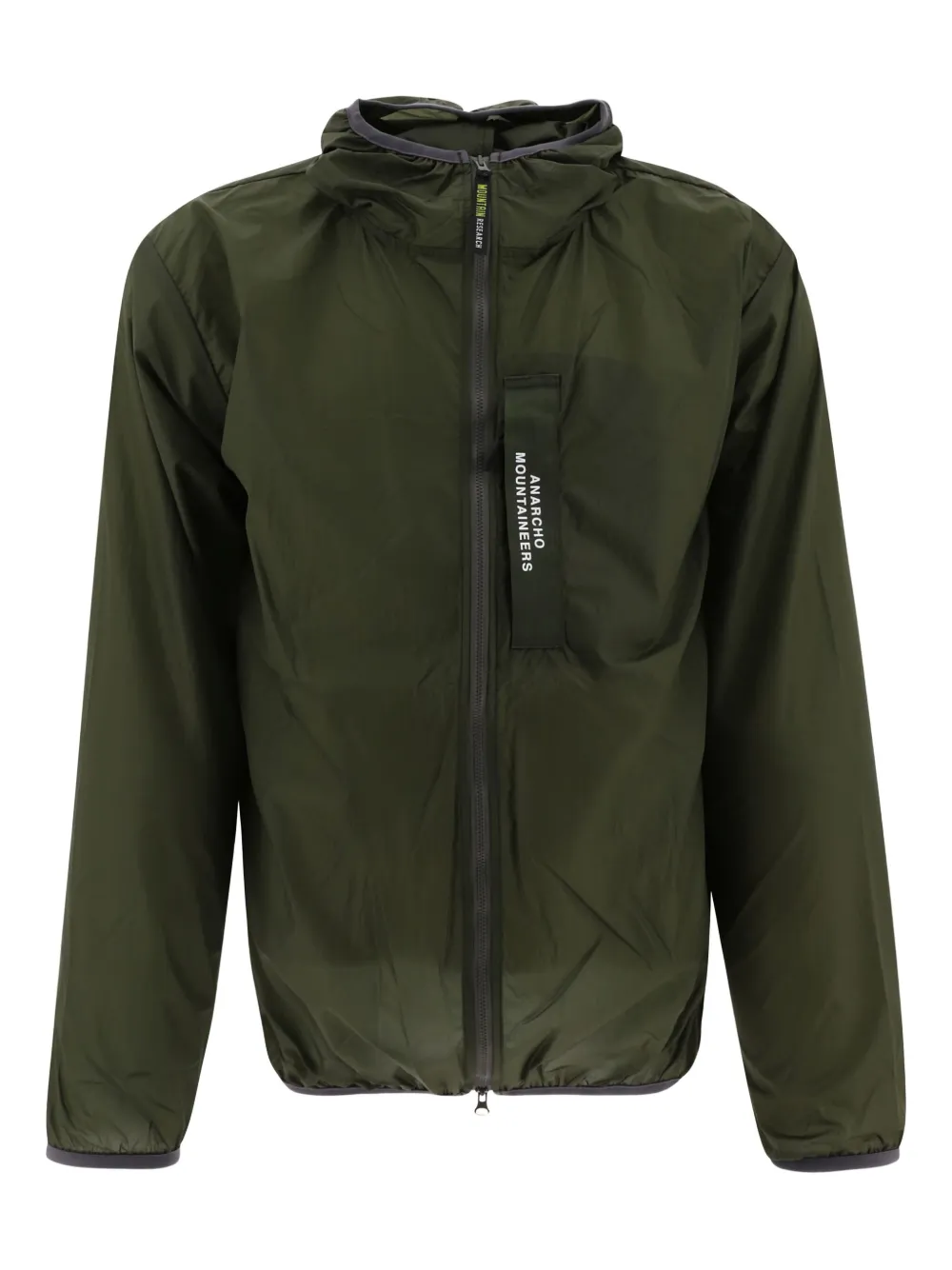 two-way zip hooded jacket