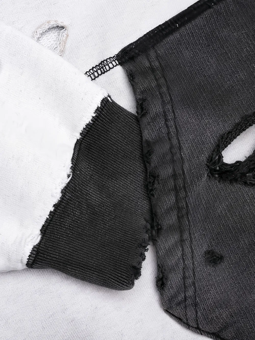 Neighborhood Savage gerafelde hoodie met konijnprint Grijs